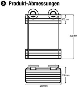 CORNAT Duschregal 3 in 1 | Silber
