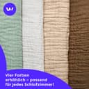 Wolkenfeld Premium Musselin Bettwäsche | Braun 4