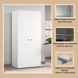 INOSIGN Kleiderschrank Jersey | Weiß