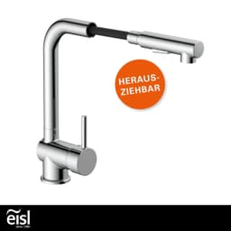 Eisl Spültischarmatur mit Geschirrbrause | Silber