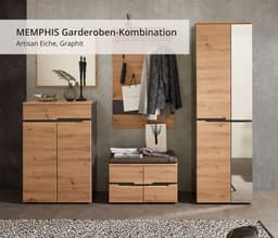 Innostyle Garderoben-Set MEMPHIS | Holztöne