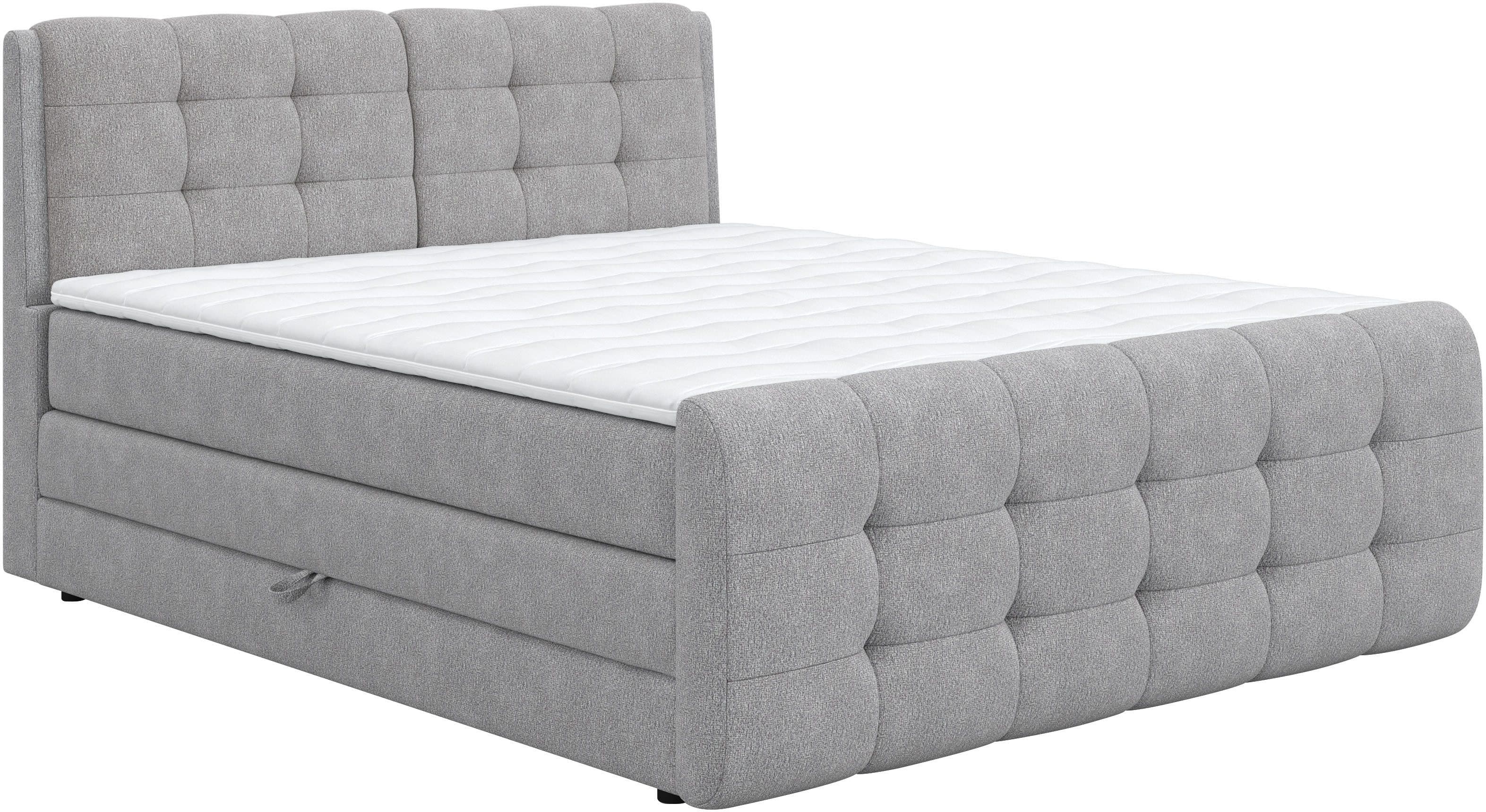 COTTA Boxspringbett Fort | Grau