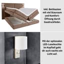COLLECTION AB Boxspringbett Copenhagen | Grau 3
