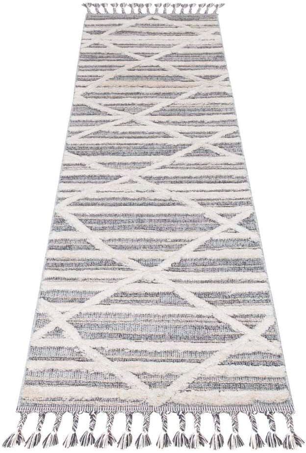 Carpet City Hochflor-Teppich Valencia 810 | Grau
