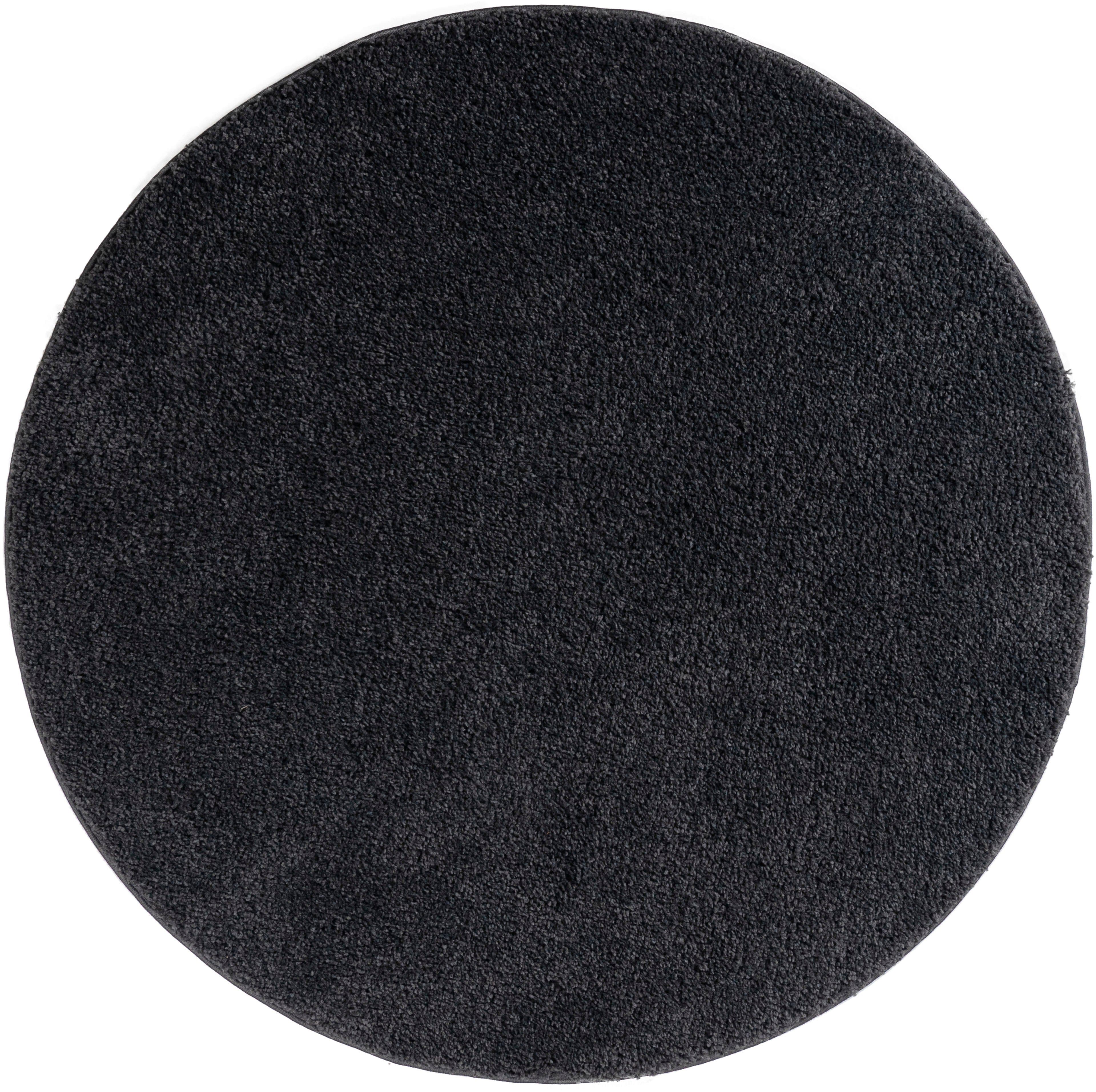 OTTO home Shaggy Teppich rund | Grau