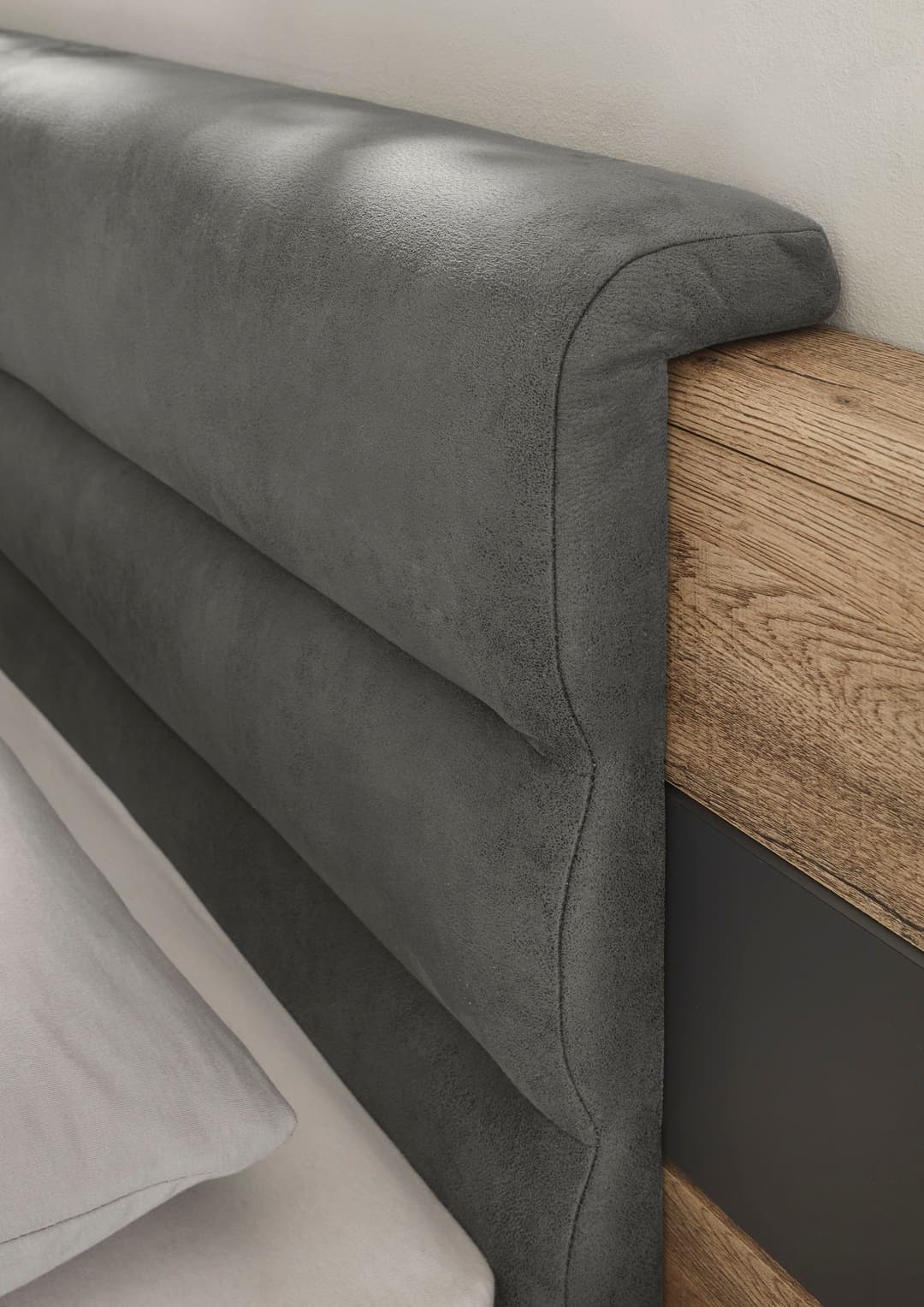 Schlafkontor Bettgestell Linea | Grau