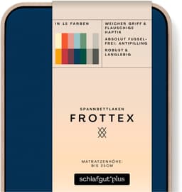 Schlafgut Frottex Spannbettlaken | Blau