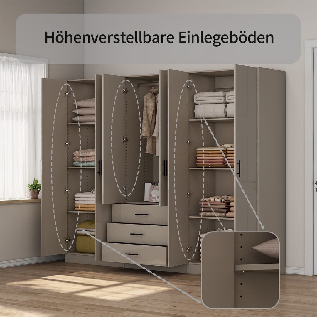 OTTO home Kleiderschrank Trento | Beige