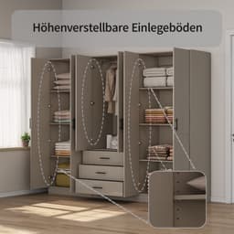OTTO home Kleiderschrank Trento | Beige