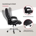 Duo Collection Chefsessel Federico 180 kg | Schwarz 3