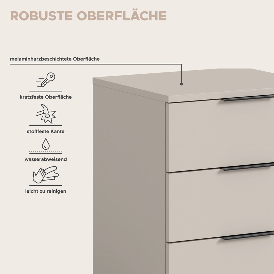 Home affaire Nachtkommode Skarde | Beige