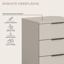 Home affaire Nachtkommode Skarde | Beige 4
