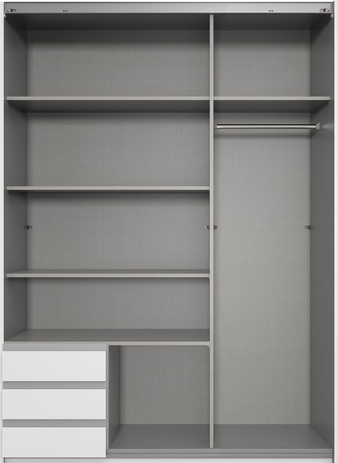 Wimex Schwebetürenschrank Emden | Grau