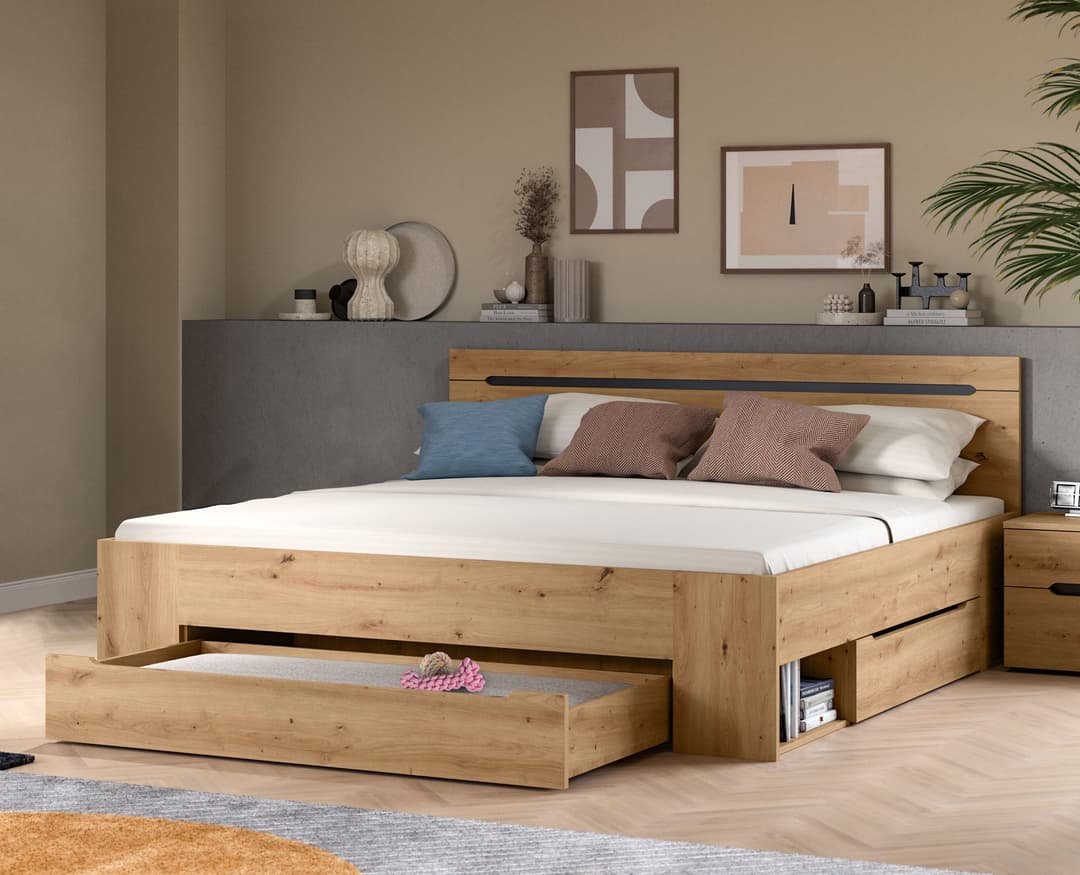 Home affaire Stauraumbett REHAT | Braun