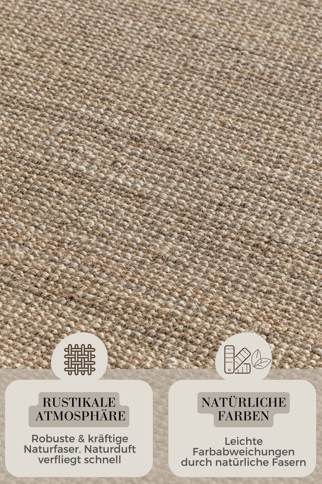 HANSE Home Teppich Jaipur Juteteppich | Braun