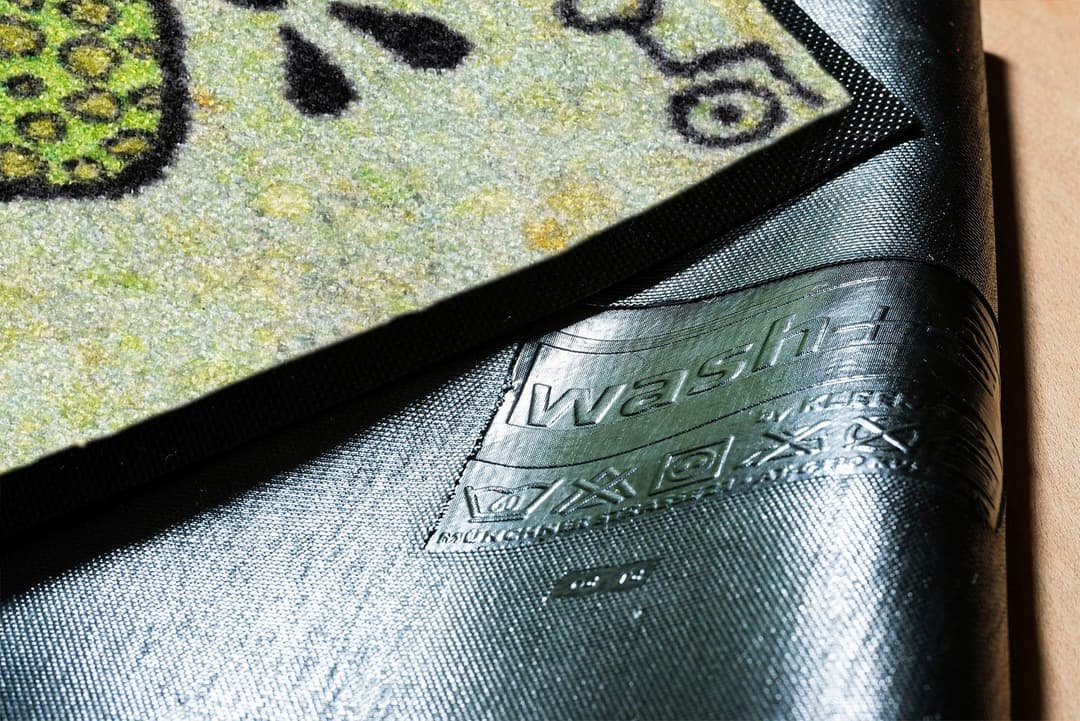 wash+dry by Kleen-Tex Fußmatte Glück auf allen Wegen | Mehrfarbig