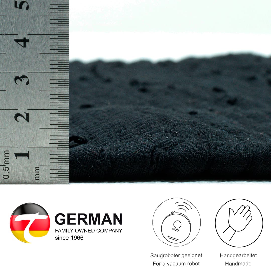 THEKO Teppich Happy Cotton Fleckerl | Schwarz
