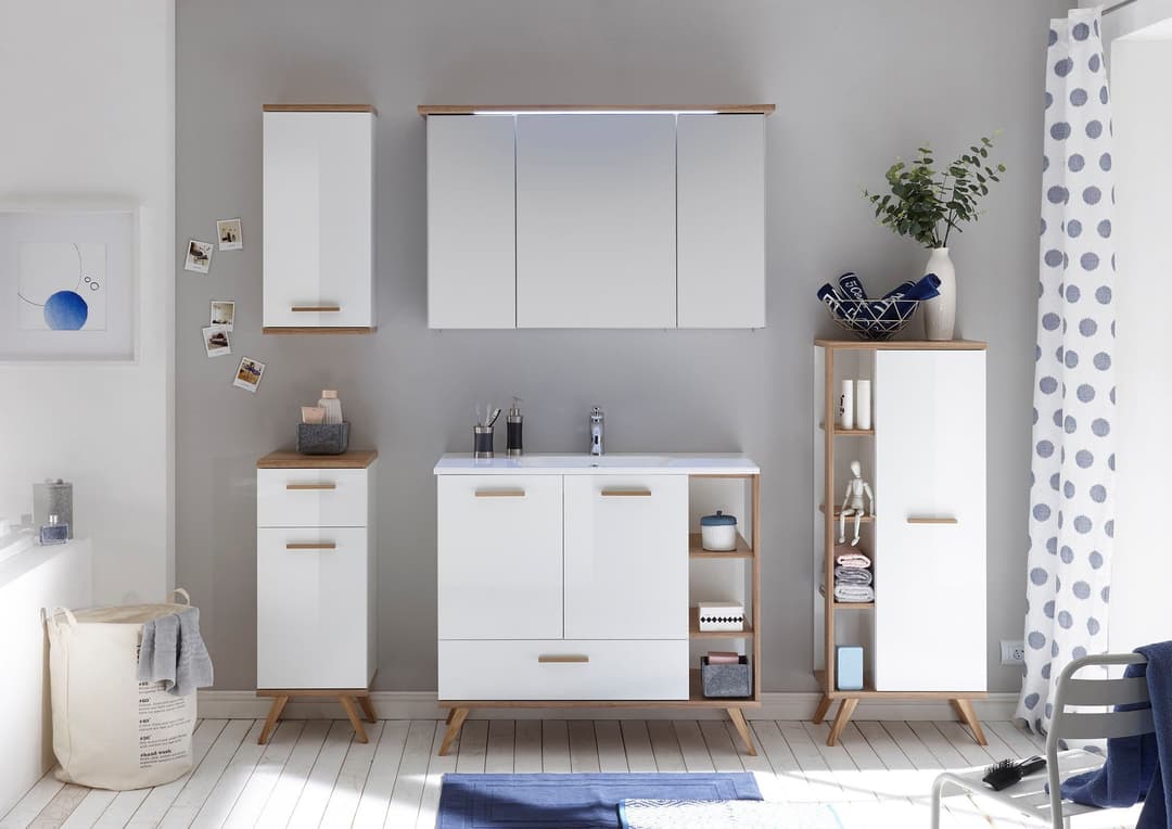 Saphir Quickset 923 Spiegelschrank | Holztöne
