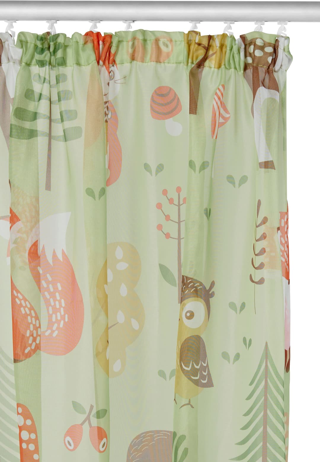 OTTO home Gardine Waldtiere | Grün