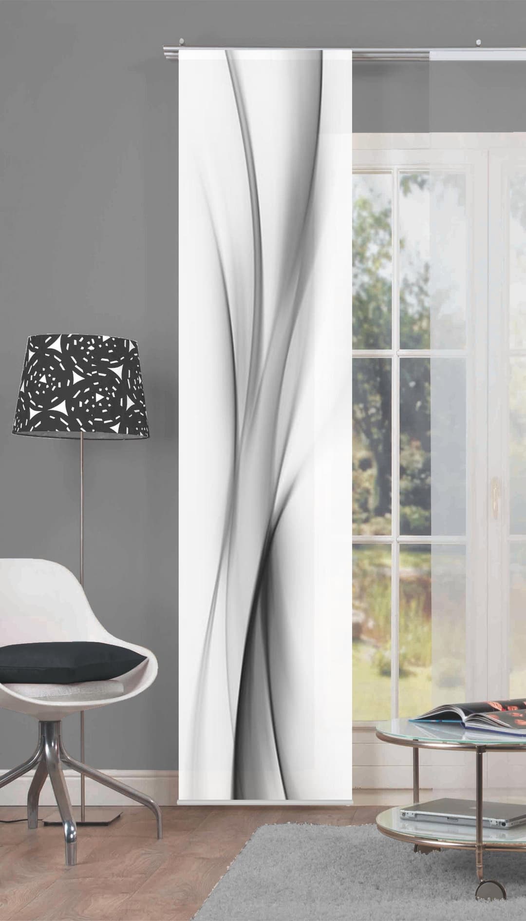 HOME WOHNIDEEN Schiebegardine ROCHELLE | Grau