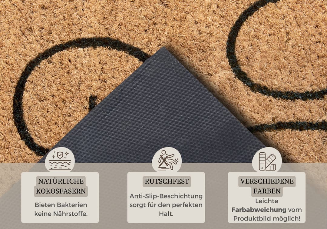 HANSE Home Fußmatte Mix Mats Kokos Gin | Braun