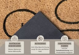 HANSE Home Fußmatte Mix Mats Kokos Gin | Braun