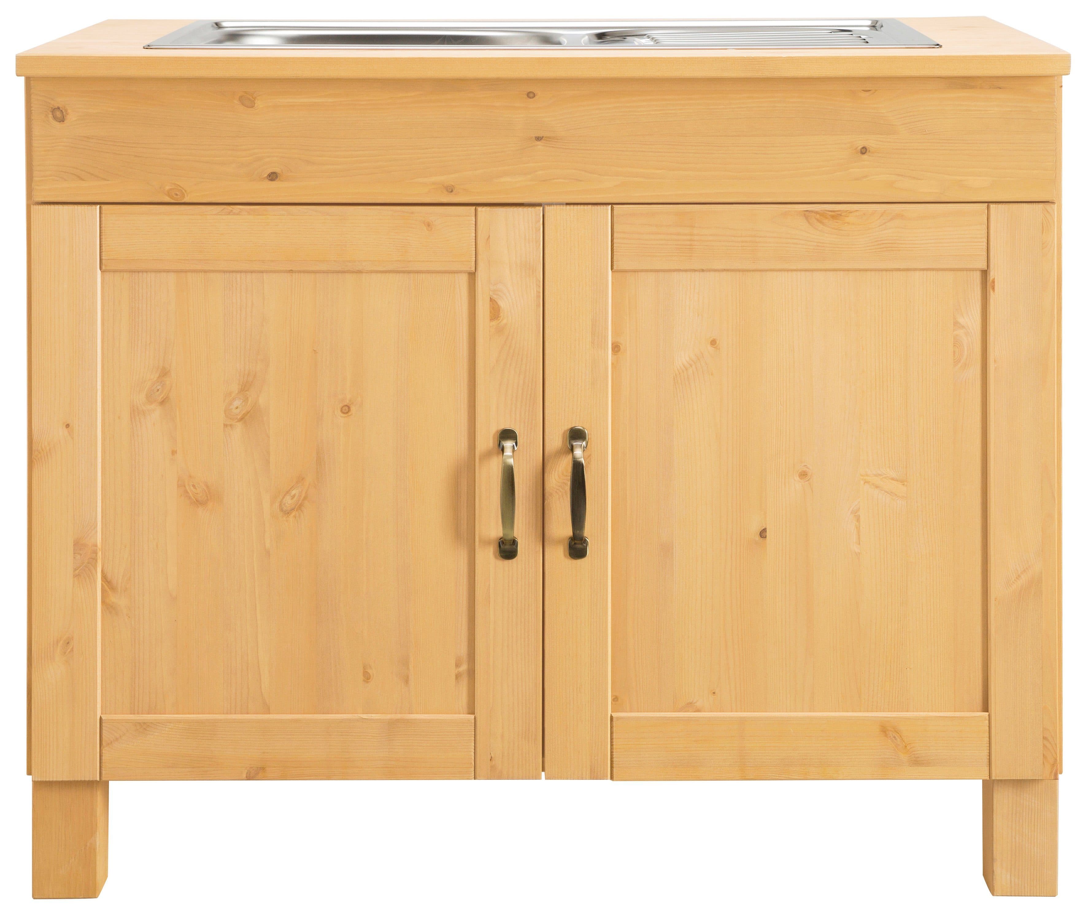 Home affaire Spülenschrank Alby | Holztöne