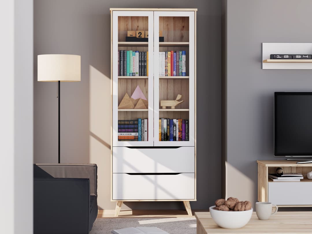 FORTE Vitrine Vankka | Holztöne