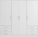 FORTE Kleiderschrank Jupiter | Weiß 2