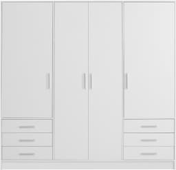 FORTE Kleiderschrank Jupiter | Weiß