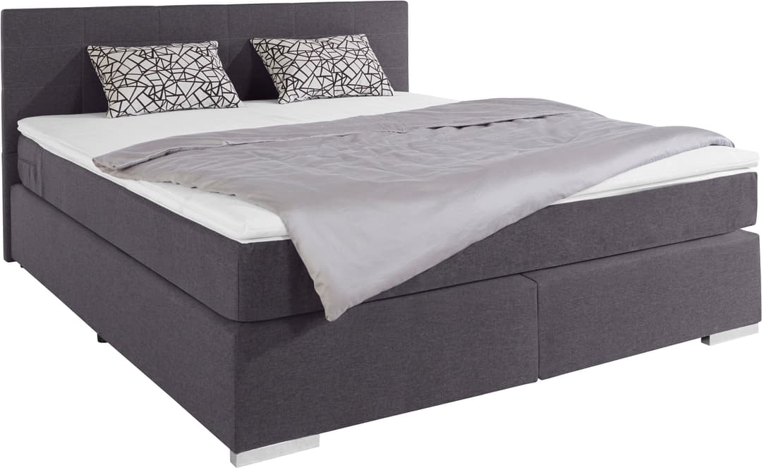 COTTA Boxspringbett Simba | Grau
