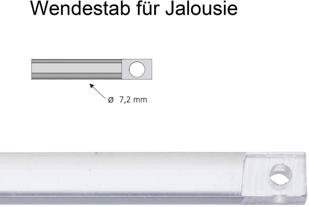 Liedeco Sichtschutzbedienstab | Transparent