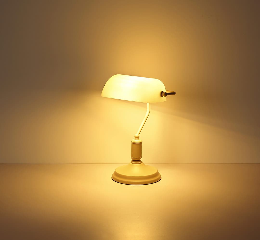 OTTO home Tischleuchte Lirria Bankerslamp | Beige
