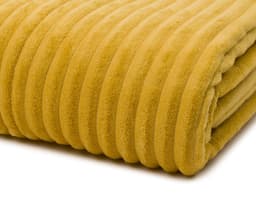Gözze Feincord Kuscheldecke | Gelb