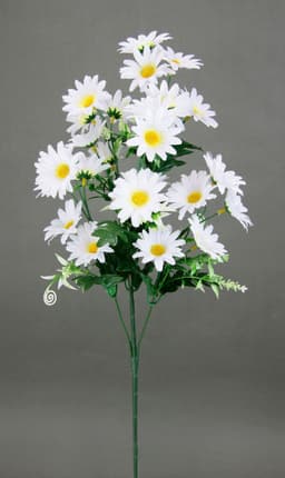 Kunstblume Margeritenzweig | Weiß