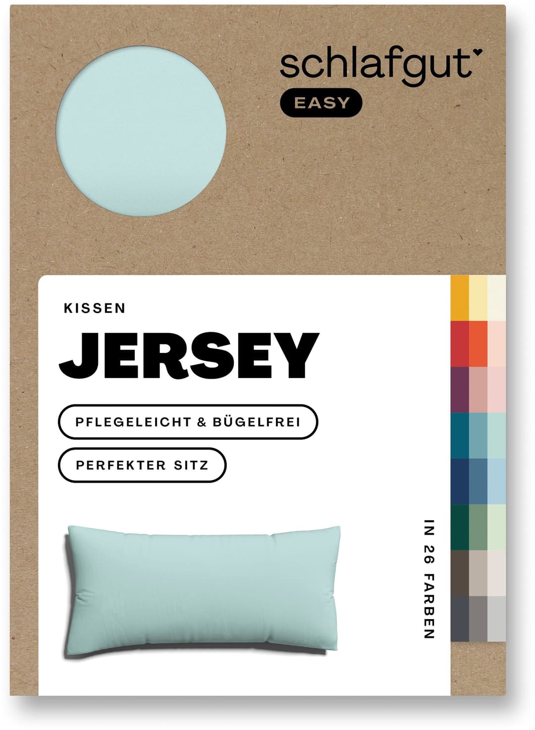 Schlafgut Kissenbezug EASY JERSEY | Türkis