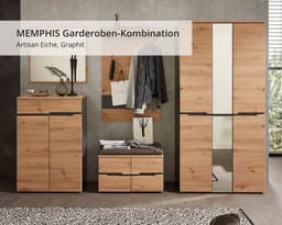 Innostyle MEMPHIS Garderoben-Set | Holztöne