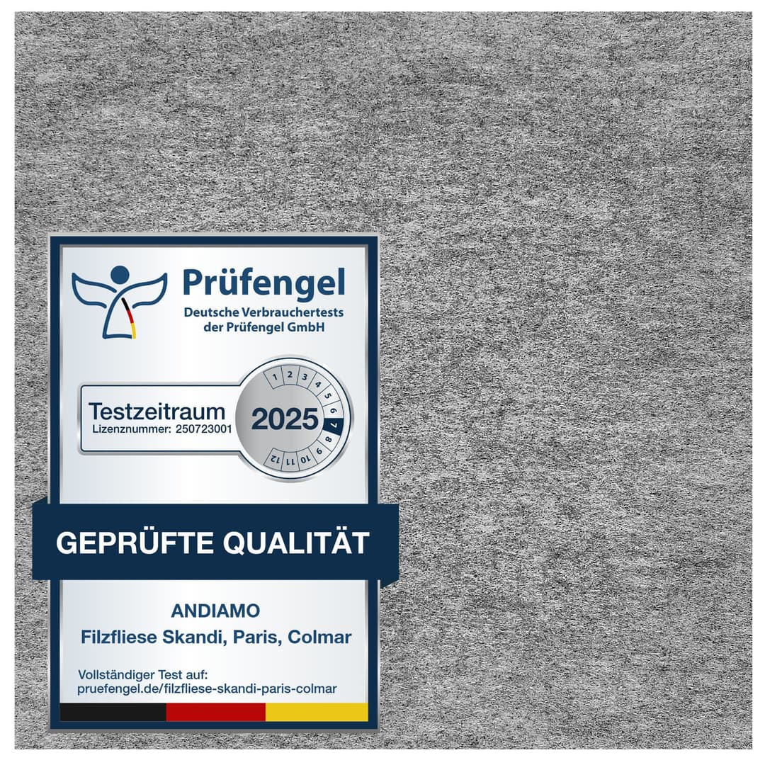 Andiamo Teppichfliese Skandi | Grau