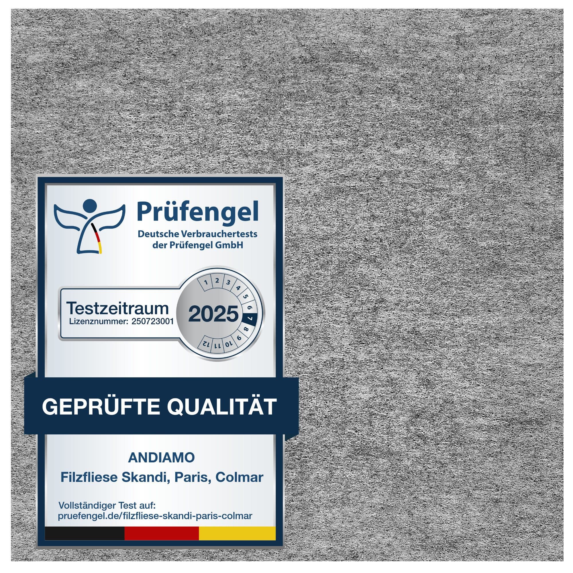 Andiamo Teppichfliese Skandi | Grau