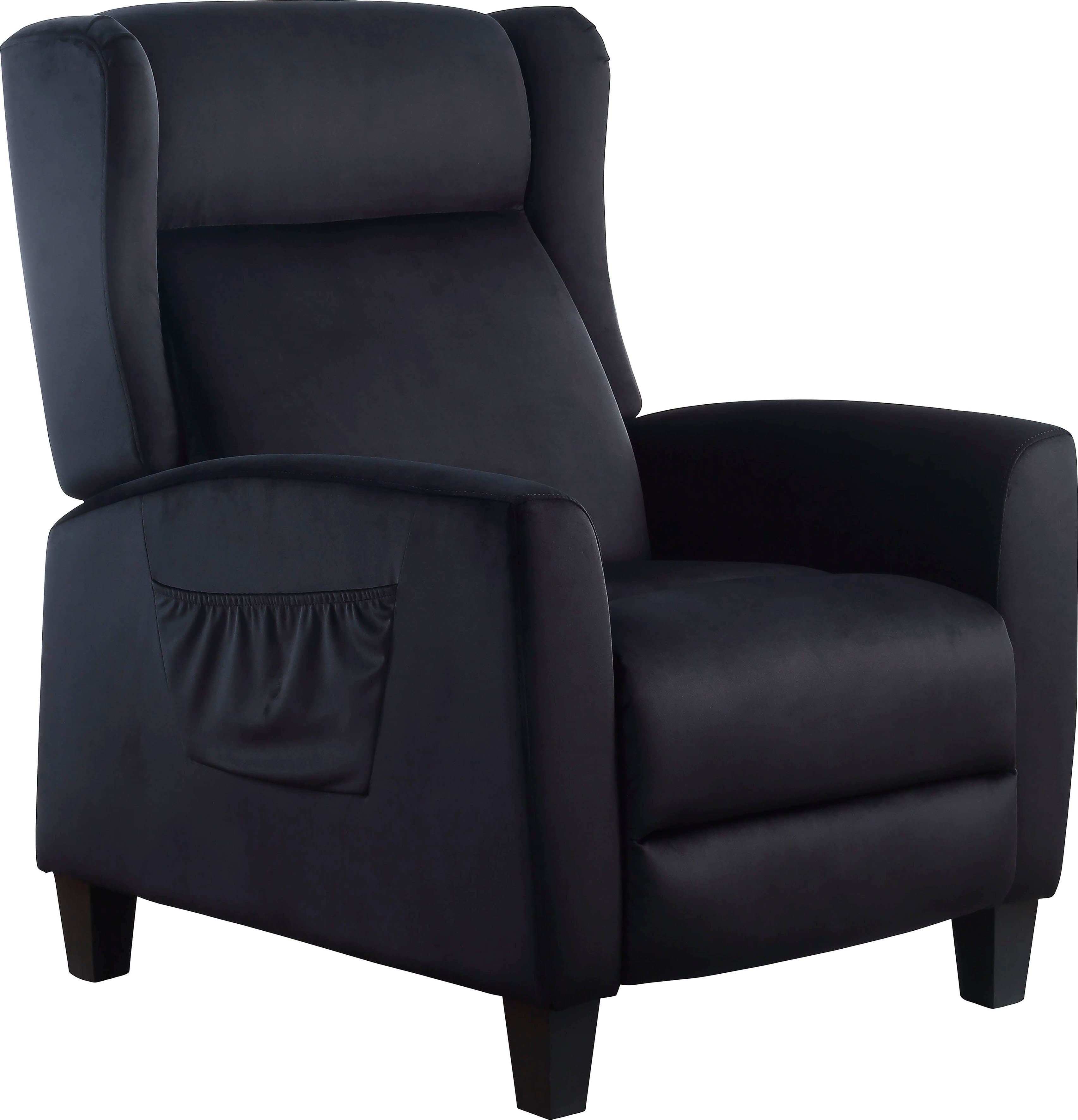 ATLANTIC home collection TV-Sessel Timon | Schwarz