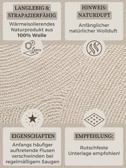 HANSE Home Wollteppich Calmio | Beige