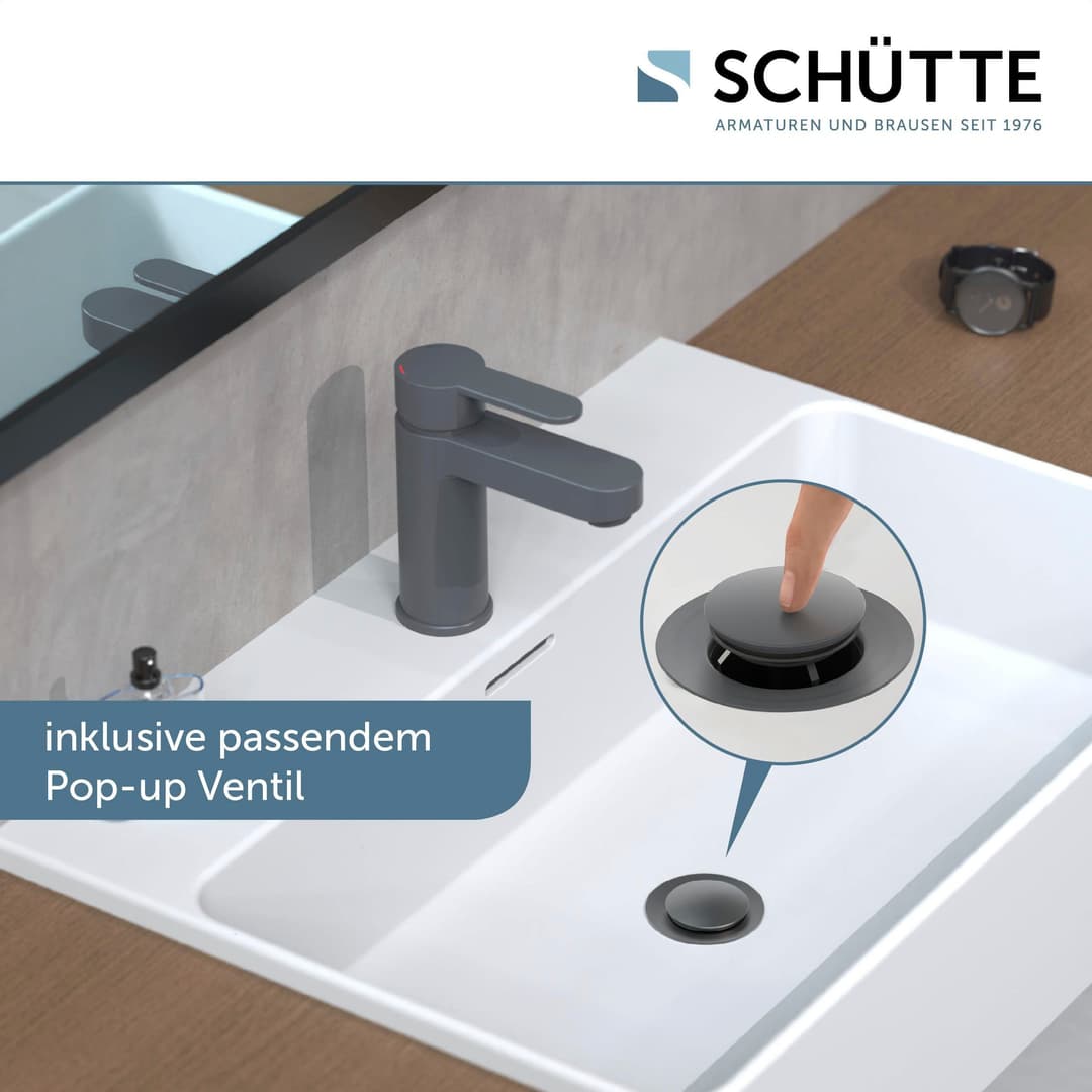 Schütte ELEPHANT Waschtischarmatur | Schwarz