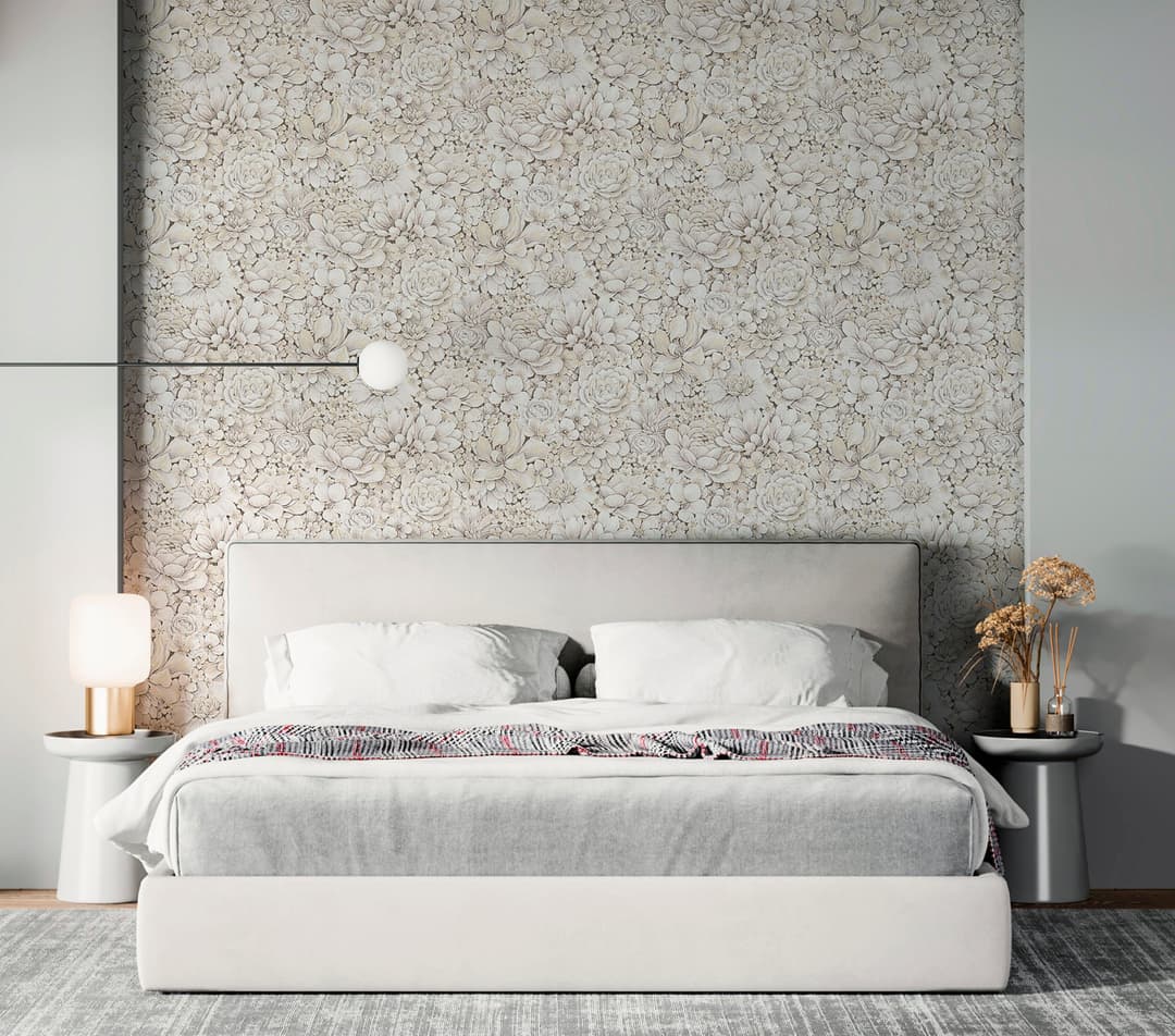 Marburg Vliestapete Flower | Beige