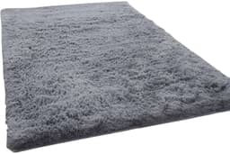Paco Home Hochflor-Teppich Silky 591 | Grau