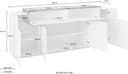 Home affaire Sideboard Coro | Weiß 5