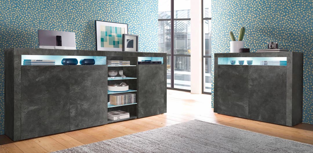 borchardt Möbel Highboard Santa Fe | Grau