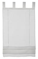 GARDINIA Raffrollo Voile Schlaufen | Weiß