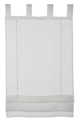 GARDINIA Raffrollo Voile Schlaufen | Weiß
