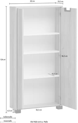 Schildmeyer Midischrank Emmik | Weiß