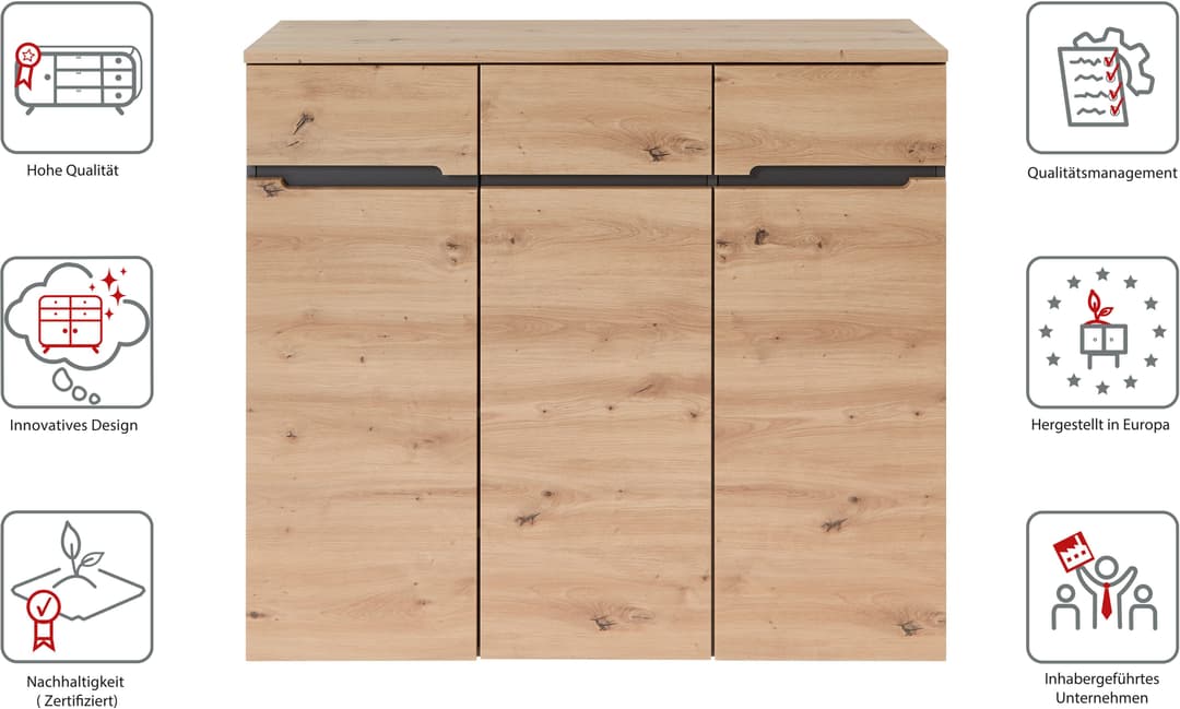 Innostyle Schuhschrank MEMPHIS | Holztöne